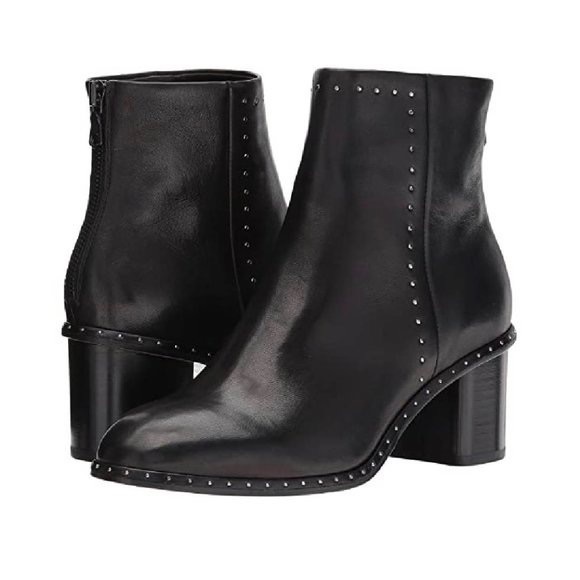 rag & bone Shoes - Rag & Bone Willow Black Leather Stud Heeled Boots